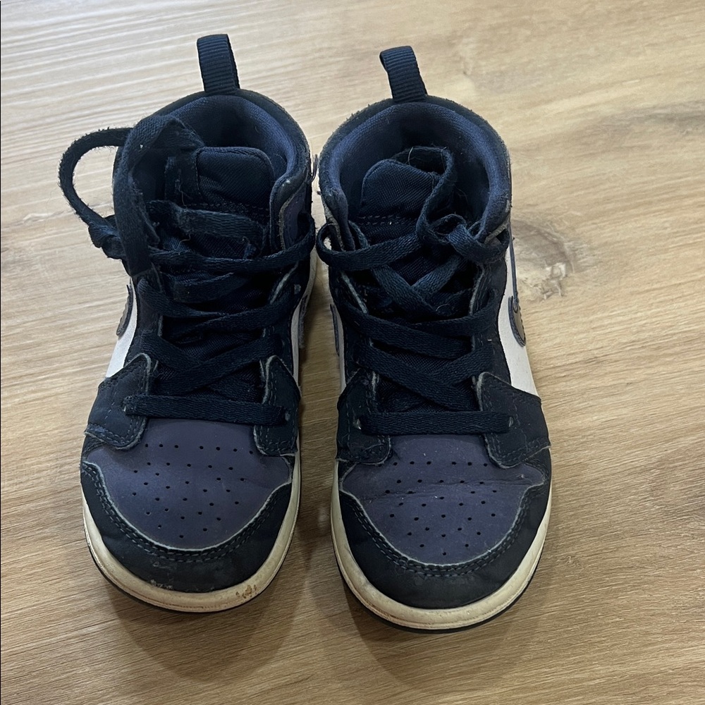 Nike Kids Black and White High-Top Sneakers